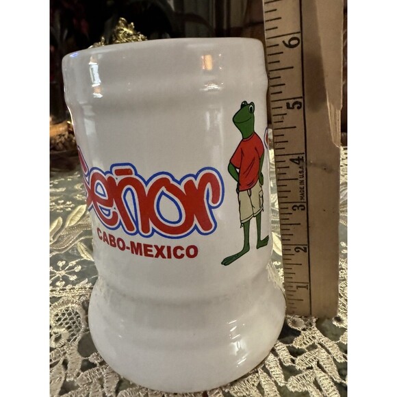 SENOR FROG'S LARGE CERAMIC MUG COFFEE CUP CABO MEXICO - Picture 5 of 12
